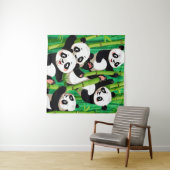 Bamboo Panda Wandkleed (In Situ (horizontaal))