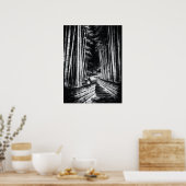 Bamboo Path at Night – Yin | Japanese Zen Wall Art Poster (Keuken)