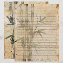 Bamboo Plant Old Manuscript
