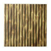 Bamboo Poles Patterned Tegeltje (Voorkant)