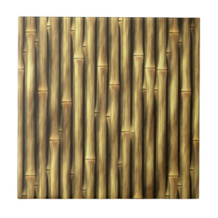 Bamboo Poles Patterned Tegeltje