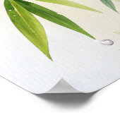 Bamboo Stalks Golden Leaves Poster (Hoek)