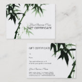Bamboo Stalks Oriental Zen Touch Cadeaubon Kortingskaartje (Voorkant / Achterkant)