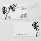 Bamboo Stalks Oriental Zen Touch Visitekaartje (Voorkant / Achterkant)