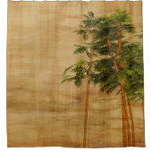 Bamboo stationery wallpaper douchegordijn (Voorkant)