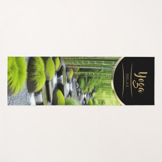 Bamboo Step Waterval - Yoga Mat (Voorkant (horizontaal))