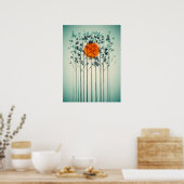 Bamboo Sunset Art Poster (Keuken)