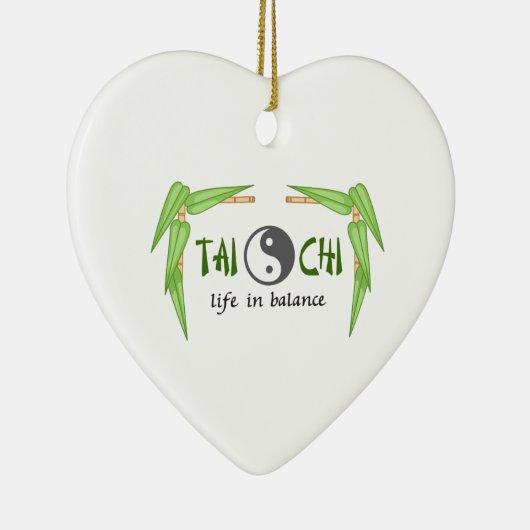 BAMBOO TAI CHI KERAMISCH ORNAMENT (Rechts)