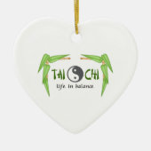 BAMBOO TAI CHI KERAMISCH ORNAMENT (Voorkant)