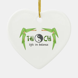 BAMBOO TAI CHI KERAMISCH ORNAMENT
