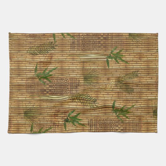 Bamboo Tapa Cloth Theedoek (Horizontaal)