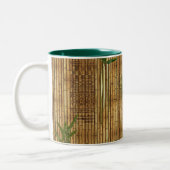 Bamboo Tapa Cloth Tweekleurige Koffiemok (Links)