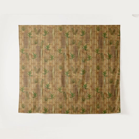 Bamboo Tapa Cloth Wandkleed (Voorkant (horizontaal))