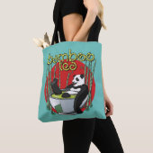 Bamboo Tea Drinker Panda Tote Bag (Dichtbij)