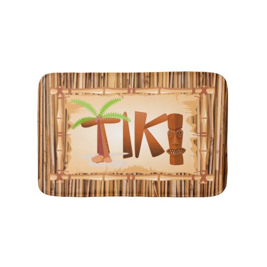 Bamboo Tiki Design Badmat (Voorkant)