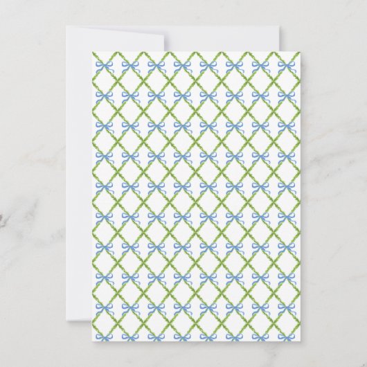 Bamboo Topiary Garden | Chinoiserie Note Kaart Notitiekaartje (Achterkant)