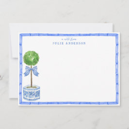 Bamboo Topiary Garden | Chinoiserie Notitiekaartje