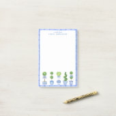 Bamboo Topiary Garden | Chinoiserie Post-it Notes (Op bureau)