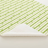 BAMBOO TREE CLEAR PATTERN DESIGN WRAPPING PAPIER SHERPA DEKEN (3/4)