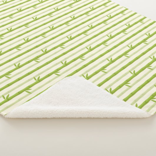 BAMBOO TREE CLEAR PATTERN DESIGN WRAPPING PAPIER SHERPA DEKEN (3/4)