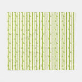 BAMBOO TREE CLEAR PATTERN ONTWERP PAPIER SH FLEECE DEKEN (Voorkant (Horizontaal))