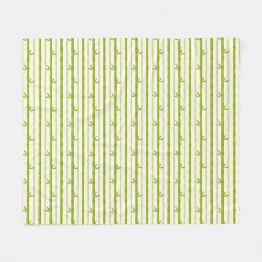 BAMBOO TREE CLEAR PATTERN ONTWERP PAPIER SH FLEECE DEKEN (Voorkant (Horizontaal))