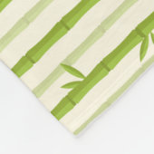 BAMBOO TREE CLEAR PATTERN ONTWERP PAPIER SH FLEECE DEKEN (Hoek)