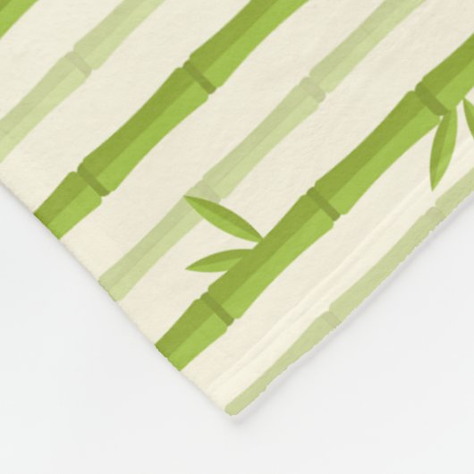 BAMBOO TREE CLEAR PATTERN ONTWERP PAPIER SH FLEECE DEKEN (Hoek)