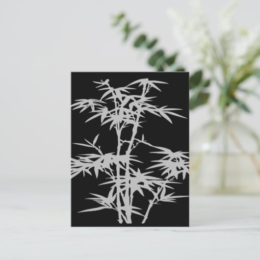 Bamboo Zen Japans design Briefkaart (Staand voorkant)