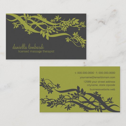 Bamboo Zen Visitekaartje (Voorkant / Achterkant)