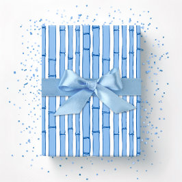 Bambooey Bamboestreep in Blauwe Porselein Cadeaupapier