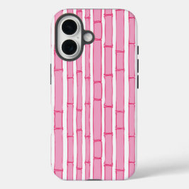 Bambooey Bamboestreep in Roze iPhone 16 Hoesje