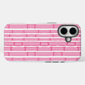 Bambooey Bamboestreep in Roze Case-Mate iPhone Case (Achterkant (horizontaal))