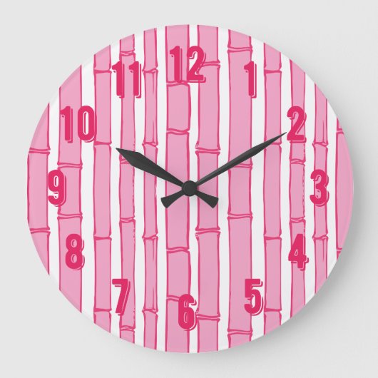Bambooey Bamboestreep in Roze Grote Klok (Voorkant)