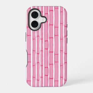 Bambooey Bamboestreep in Roze iPhone 16 Hoesje