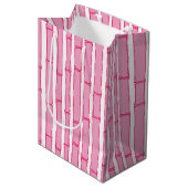 Bambooey Bamboestreep in Roze Medium Cadeauzakje (Voorkant Gekanteld)