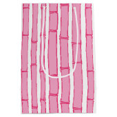 Bambooey Bamboestreep in Roze Medium Cadeauzakje (Achterkant)