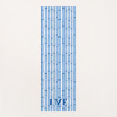 Bambooey Bamboo Stripe in Blue Personalized Yogamat (Voorkant)