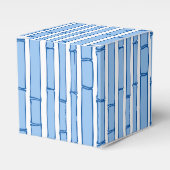 Bambooey Bamboo Stripe in Blue Porcelain Bedankdoosjes (Voorkant Zijde)