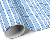 Bambooey Bamboo Stripe in Blue Porcelain Cadeaupapier (Rol Hoek)
