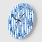 Bambooey Bamboo Stripe in Blue Porcelain Grote Klok (Hoek)