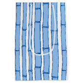Bambooey Bamboo Stripe in Blue Porcelain Medium Cadeauzakje (Achterkant)