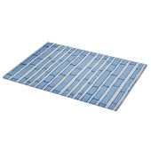 Bambooey Bamboo Stripe in Blue Porcelain Snijplank (Hoek)