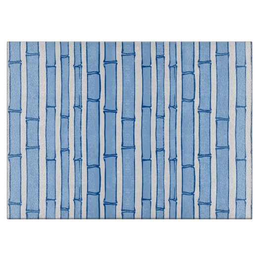 Bambooey Bamboo Stripe in Blue Porcelain Snijplank (Voorkant)
