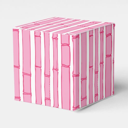 Bambooey Bamboo Stripe in Pink Bedankdoosjes (Voorkant Zijde)