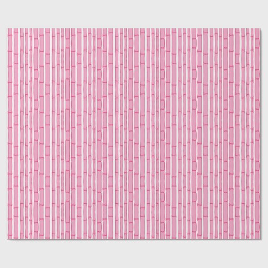 Bambooey Bamboo Stripe in Pink Cadeaupapier (Vlak)