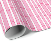 Bambooey Bamboo Stripe in Pink Cadeaupapier (Rol Hoek)