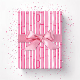 Bambooey Bamboo Stripe in Pink Cadeaupapier