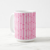 Bambooey Bamboo Stripe in Pink Koffiemok (Voorkant links)