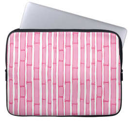 Bambooey Bamboo Stripe in Pink Laptop Sleeve
